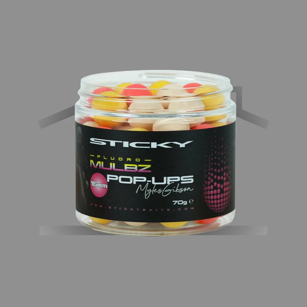 Sticky Baits Fluoro Mulbz Pop-Ups 3 Sticky Baits Fluoro Mulbz Pop-Ups