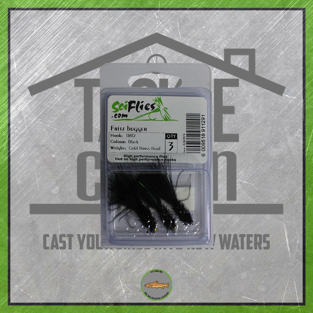 Scientific Fly Fritz Bugger - Black New To The Cabin 3 Scientific Fly Fritz Bugger - Black New To The Cabin