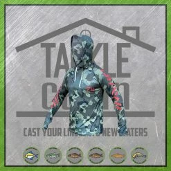 Daiwa New To The Cabin Lightweight Camo Longsleeve Sun Hoodie