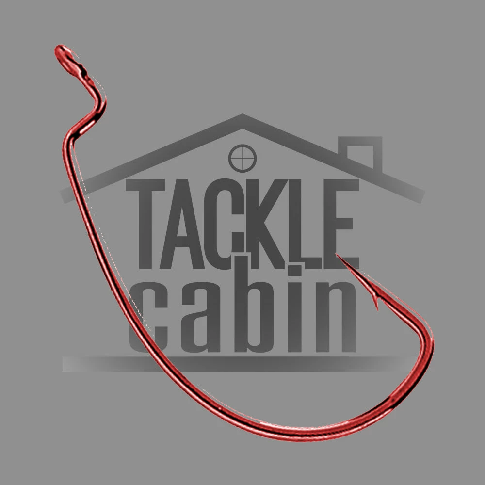 Gamakatsu New To The Cabin Offset Shank Worm EWG Hooks (Red) 3 Gamakatsu New To The Cabin Offset Shank Worm EWG Hooks (Red)