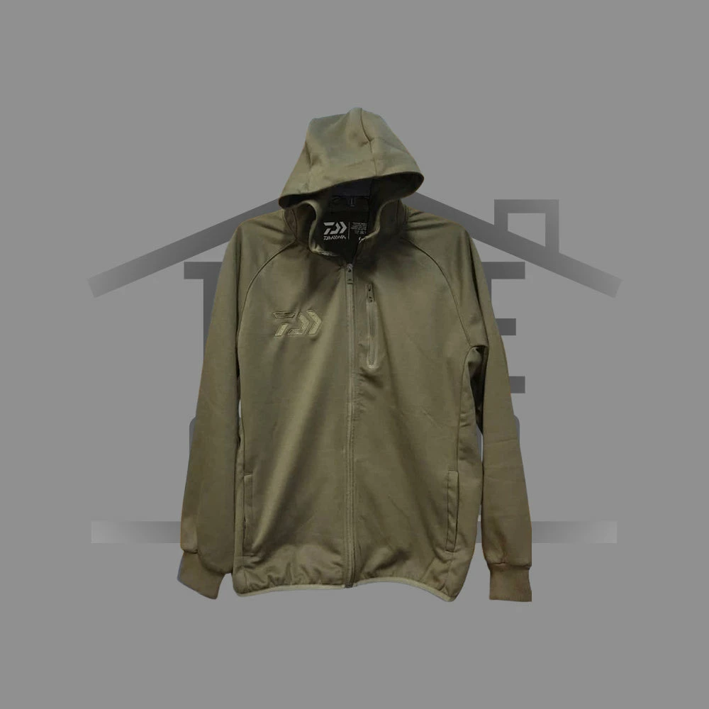Daiwa Olive Zipper Hoodie New To The Cabin 3 Daiwa Olive Zipper Hoodie New To The Cabin