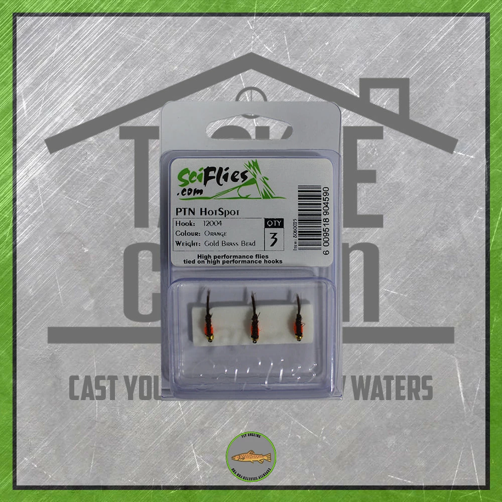 Scientific Fly Pheasant Tail Nymph Hotspot - Orange 3 Scientific Fly Pheasant Tail Nymph Hotspot - Orange