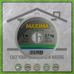 Maxima New To The Cabin Ultragreen Monofilament Leader Line
