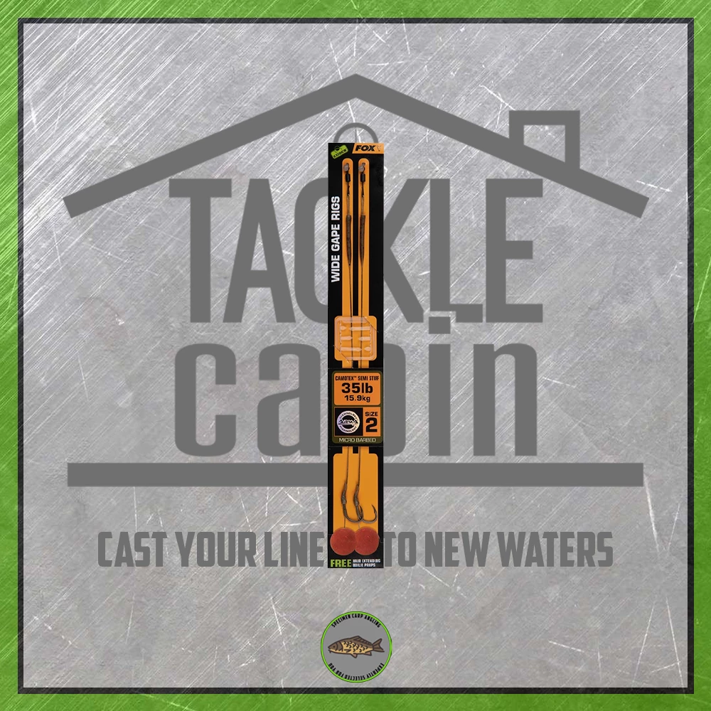 Fox New To The Cabin Edges Ready Tied Wide Gape Rig 6 Fox New To The Cabin Edges Ready Tied Wide Gape Rig