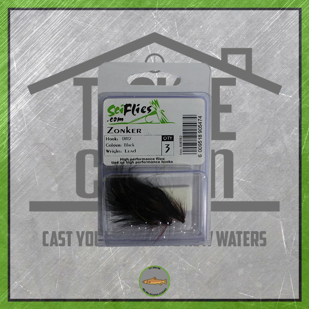 Scientific Fly Zonker - Black New To The Cabin 3 Scientific Fly Zonker - Black New To The Cabin